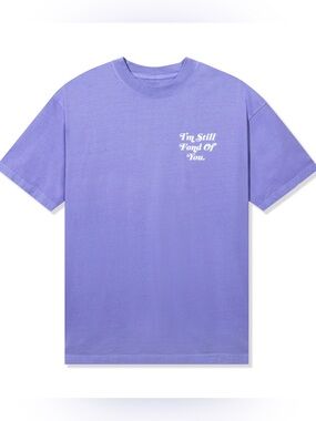 Lavender " I'm Still Fond Of You" tee size large